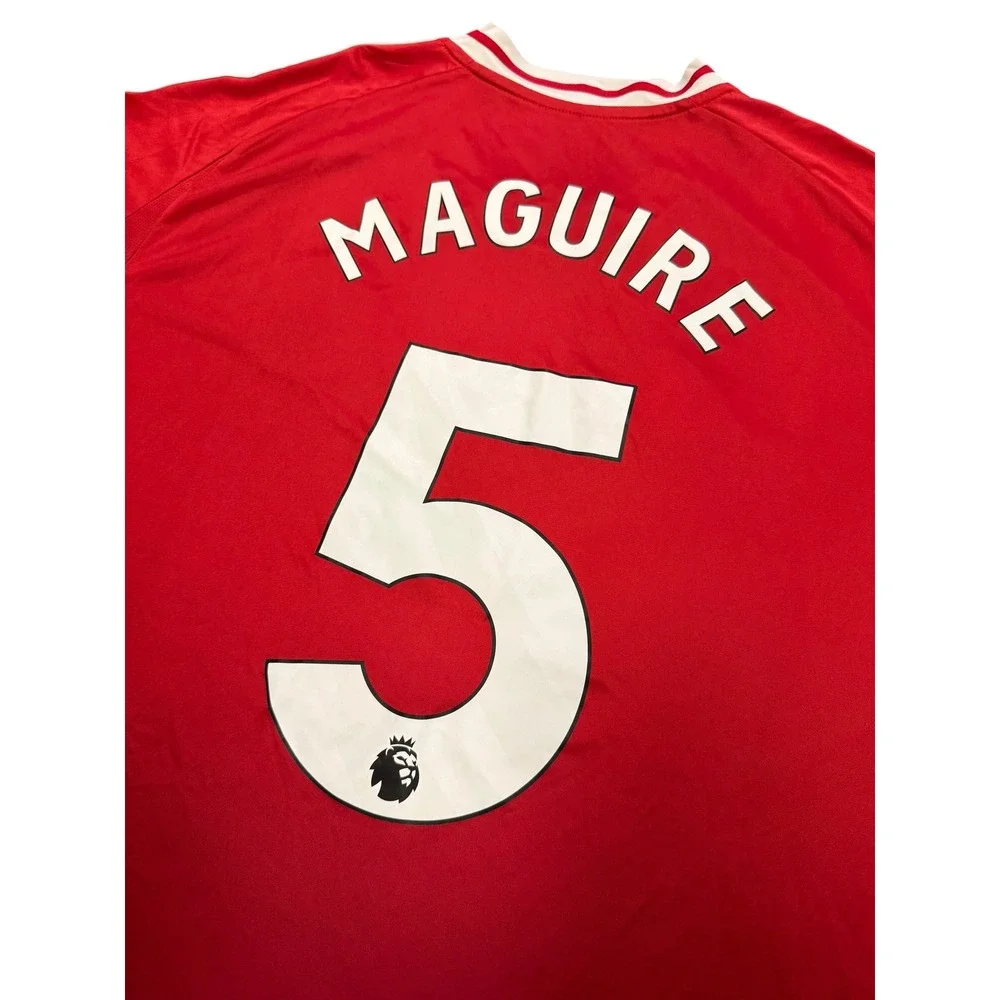 Adidas Manchester United Jersey Mens 2XL Red Excellent Maguire 5 Snapdragon